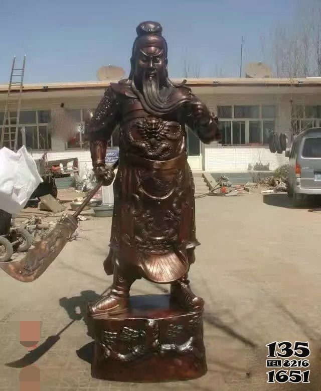 關公雕塑-企業玻璃鋼仿銅大型景觀關公雕塑 關公雕塑-企業玻璃鋼仿銅大型景觀關公雕塑高清圖片