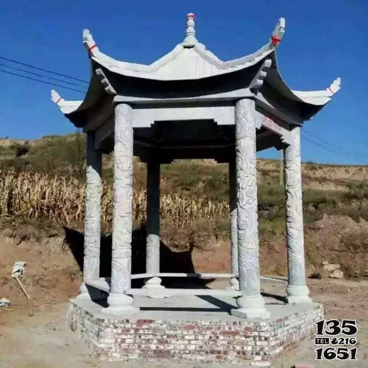 涼亭雕塑-村莊戶外擺放休息仿古涼亭雕塑景觀雕塑 涼亭雕塑-村莊戶外擺放休息仿古涼亭雕塑景觀雕塑高清圖片
