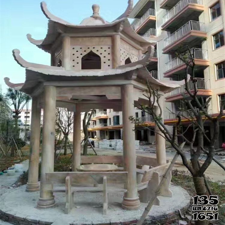 涼亭雕塑-小區(qū)花園廣場擺放休閑雙層鏤空涼亭雕塑 涼亭雕塑-小區(qū)花園廣場擺放休閑雙層鏤空涼亭雕塑高清圖片