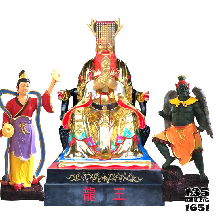 龍王雕塑-大型景觀人物玻璃鋼樹脂彩繪龍王雕塑 龍王雕塑-大型景觀人物玻璃鋼樹脂彩繪龍王雕塑高清圖片