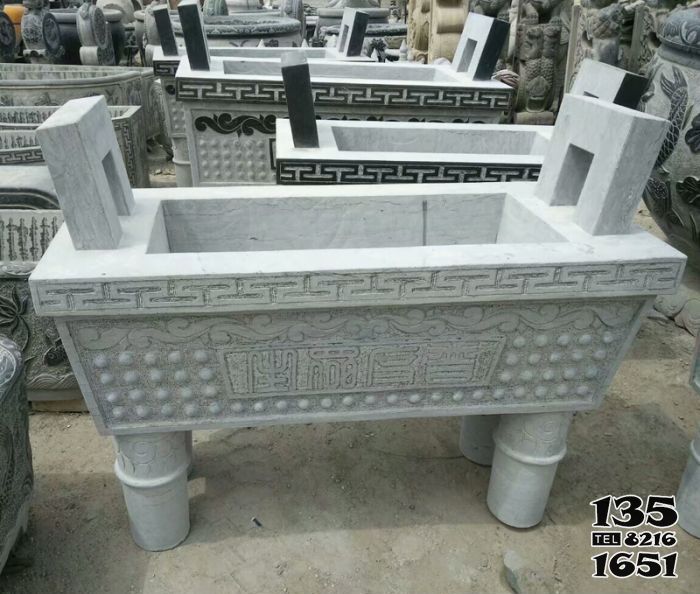 鼎雕塑-古代寺廟大理石石雕浮雕鼎雕塑 鼎雕塑-古代寺廟大理石石雕浮雕鼎雕塑高清圖片