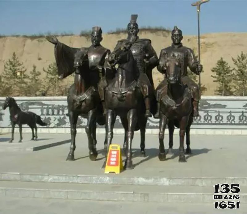騎馬雕塑-景區創意不銹鋼將軍騎馬雕塑 騎馬雕塑-景區創意不銹鋼將軍騎馬雕塑高清圖片