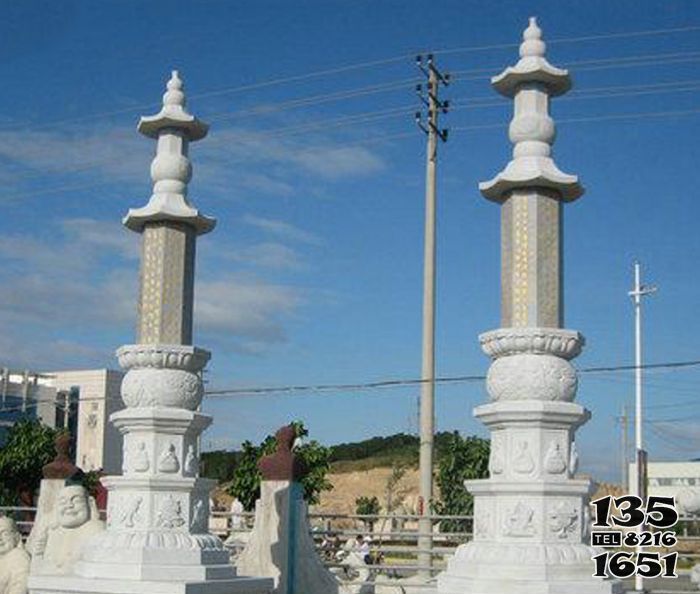 石柱雕塑-廣場大理石景觀佛教石柱雕塑 石柱雕塑-廣場大理石景觀佛教石柱雕塑高清圖片