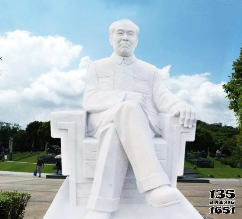 朱德雕塑-公園漢白玉石雕坐式偉人朱德雕塑 朱德雕塑-公園漢白玉石雕坐式偉人朱德雕塑高清圖片