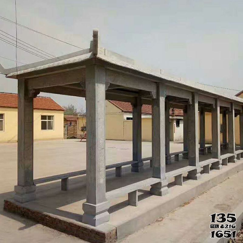 涼亭雕塑-企業公園擺放長廊青石仿古建休閑涼亭雕塑 涼亭雕塑-企業公園擺放長廊青石仿古建休閑涼亭雕塑高清圖片