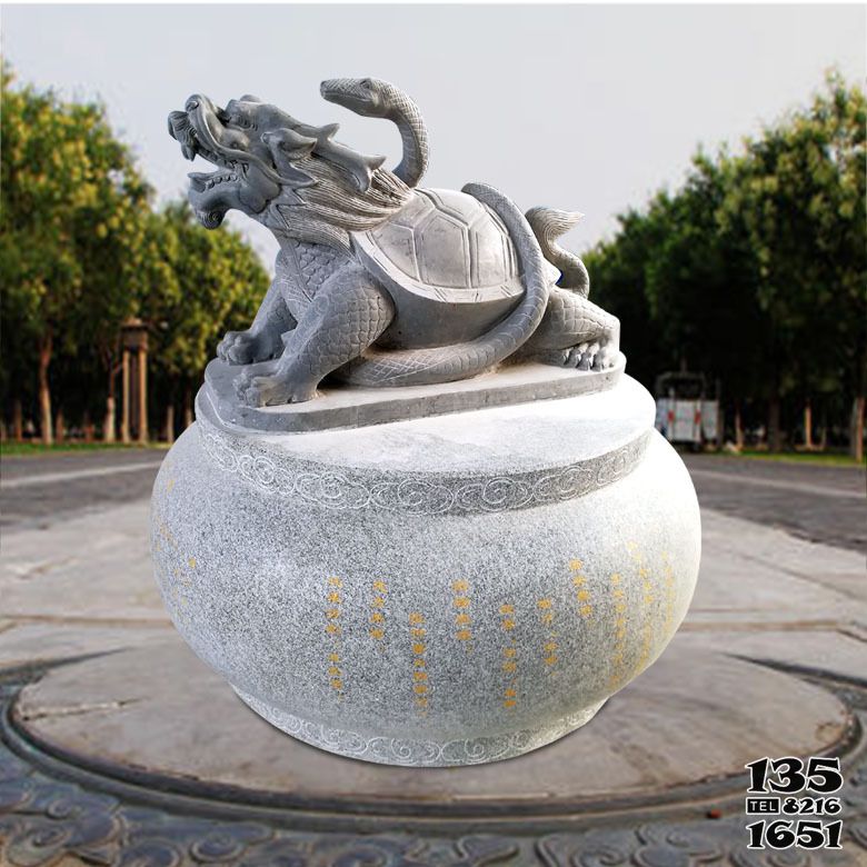 龍龜雕塑-公園里擺放的身上帶蛇的砂石石雕創意龍龜雕塑 龍龜雕塑-公園里擺放的身上帶蛇的砂石石雕創意龍龜雕塑高清圖片