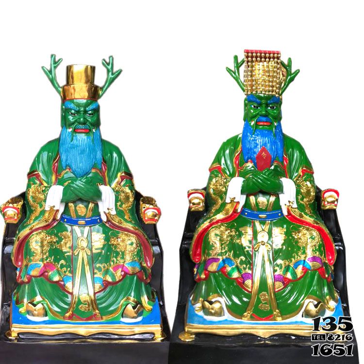 龍王雕塑-玻璃鋼彩繪創意寺廟龍王雕塑 龍王雕塑-玻璃鋼彩繪創意寺廟龍王雕塑高清圖片