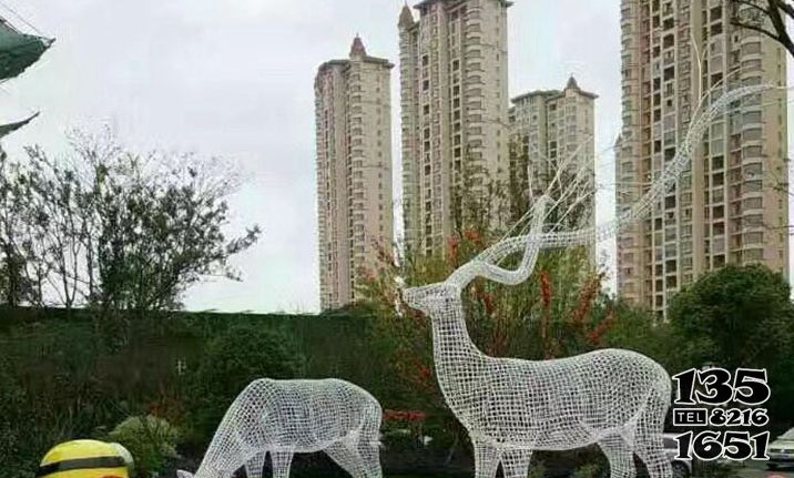 梅花鹿雕塑-廣場大型創意景觀不銹鋼梅花鹿雕塑 梅花鹿雕塑-廣場大型創意景觀不銹鋼梅花鹿雕塑高清圖片