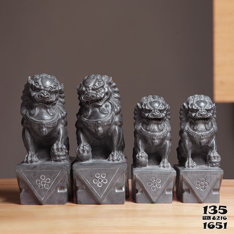 獅子雕塑-不銹鋼仿銅浮雕戶外公園四只獅子雕塑 獅子雕塑-不銹鋼仿銅浮雕戶外公園四只獅子雕塑高清圖片