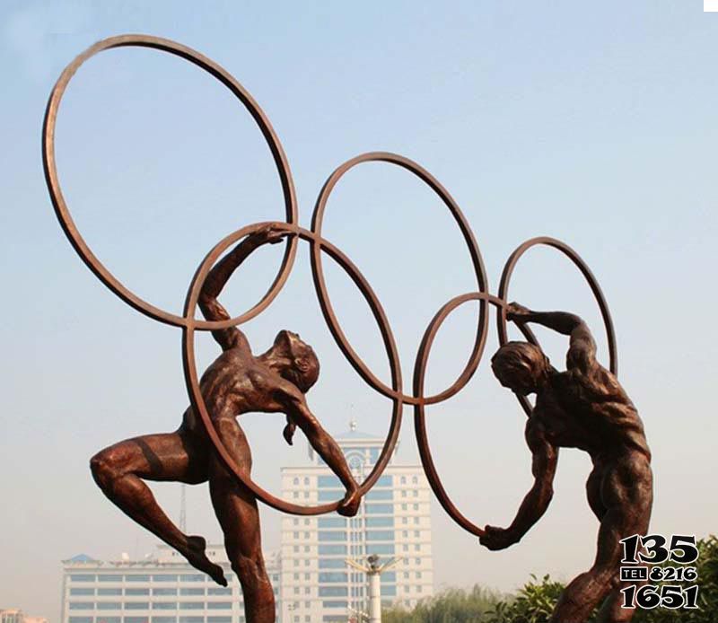 五環雕塑-不銹鋼創意戶外園林景觀五環雕塑 五環雕塑-不銹鋼創意戶外園林景觀五環雕塑高清圖片