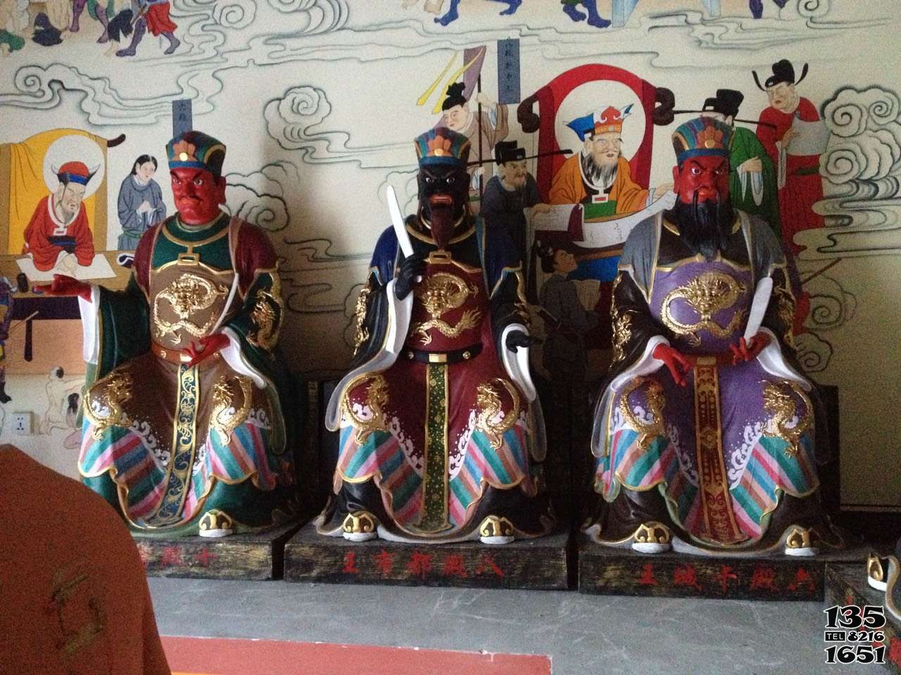 閻王雕塑-玻璃鋼彩繪景區閻王雕塑 閻王雕塑-玻璃鋼彩繪景區閻王雕塑高清圖片