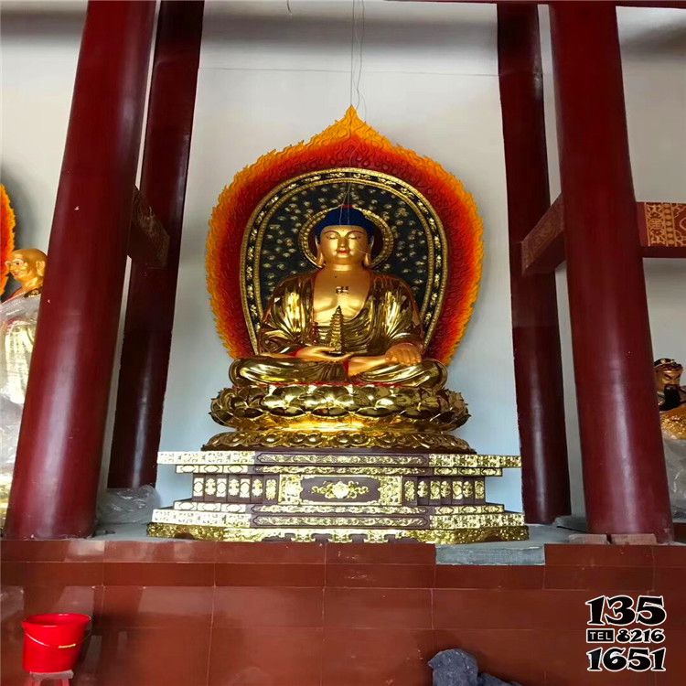 三寶佛雕塑-寺廟大型神佛不銹鋼噴金烤漆三寶佛雕塑 三寶佛雕塑-寺廟大型神佛不銹鋼噴金烤漆三寶佛雕塑高清圖片
