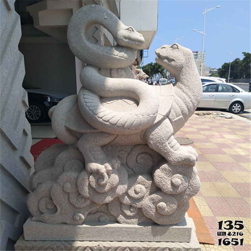 玄武雕塑-戶外擺放的的漢白玉石雕創(chuàng)意玄武雕塑 玄武雕塑-戶外擺放的的漢白玉石雕創(chuàng)意玄武雕塑高清圖片