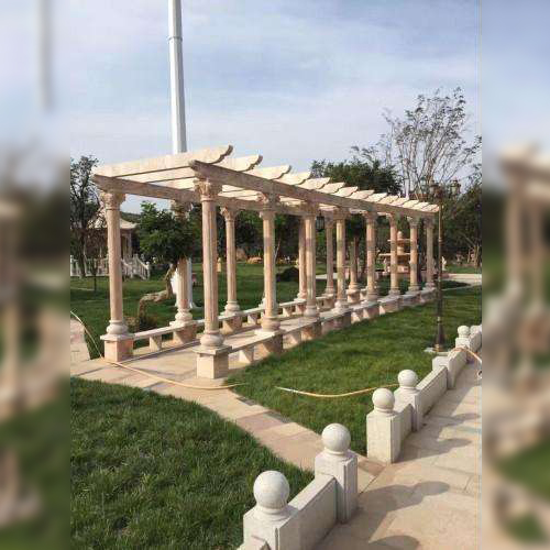 長(zhǎng)廊雕塑-公園晚霞紅簡(jiǎn)約花架長(zhǎng)廊石雕 長(zhǎng)廊雕塑-公園晚霞紅簡(jiǎn)約花架長(zhǎng)廊石雕高清圖片