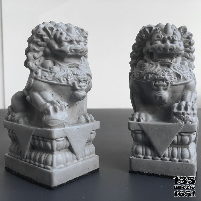 獅子雕塑-青石石雕一對看門的石獅子雕塑 獅子雕塑-青石石雕一對看門的石獅子雕塑高清圖片