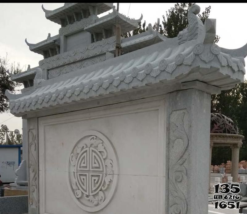 影壁雕塑-寺廟入口擺放大理石景觀影壁雕塑 影壁雕塑-寺廟入口擺放大理石景觀影壁雕塑高清圖片