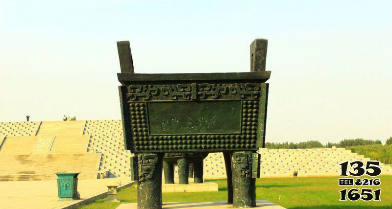 鼎雕塑-寺廟仿古青銅器鼎雕塑 鼎雕塑-寺廟仿古青銅器鼎雕塑高清圖片