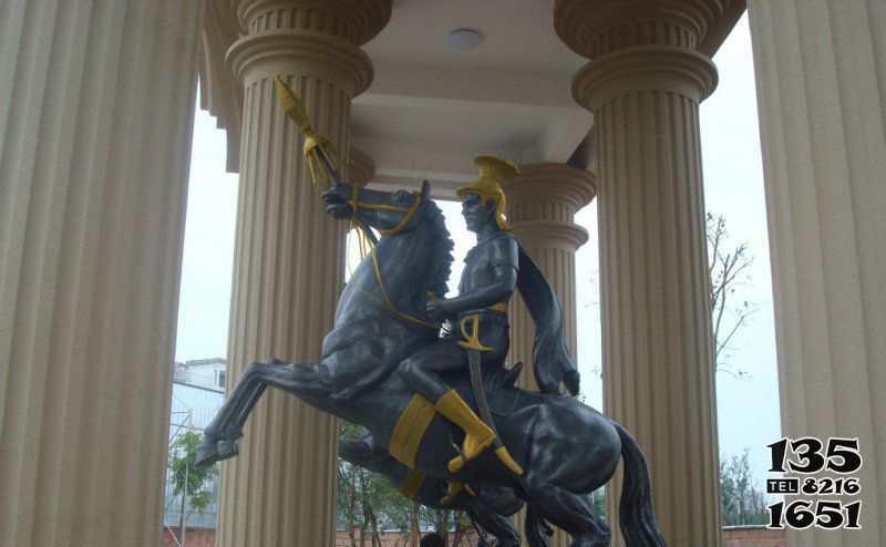 騎馬雕塑-公園羅馬士兵人物銅雕騎馬雕塑 騎馬雕塑-公園羅馬士兵人物銅雕騎馬雕塑高清圖片