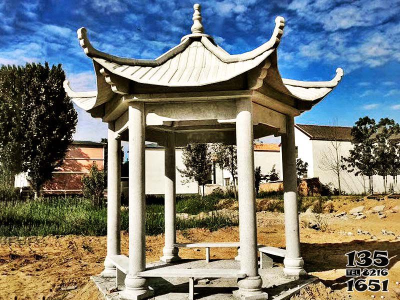 涼亭雕塑-農(nóng)村廣場(chǎng)擺放休閑仿古建六角涼亭雕塑 涼亭雕塑-農(nóng)村廣場(chǎng)擺放休閑仿古建六角涼亭雕塑高清圖片