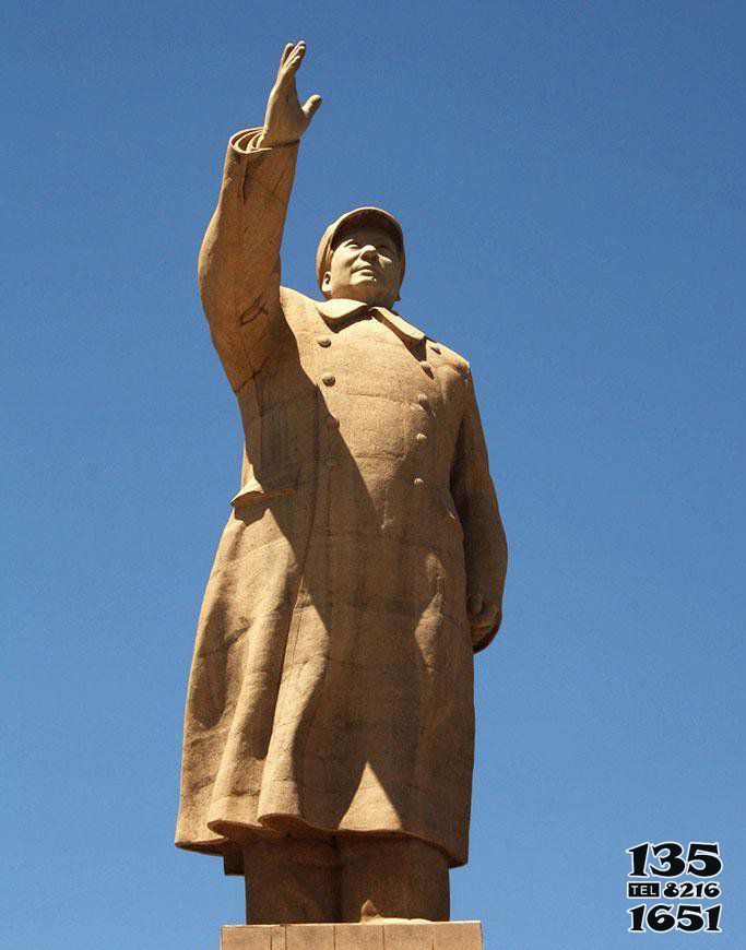 毛澤東雕塑-偉人揮手的毛主席石雕毛澤東雕塑 毛澤東雕塑-偉人揮手的毛主席石雕毛澤東雕塑高清圖片