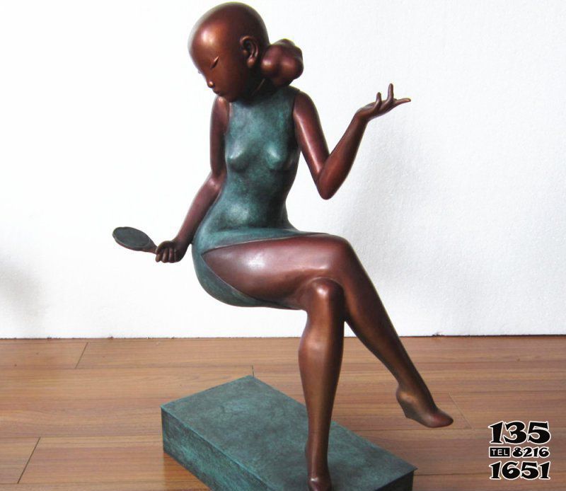 美女雕塑-廣場銅雕照鏡子的美女雕塑 美女雕塑-廣場銅雕照鏡子的美女雕塑