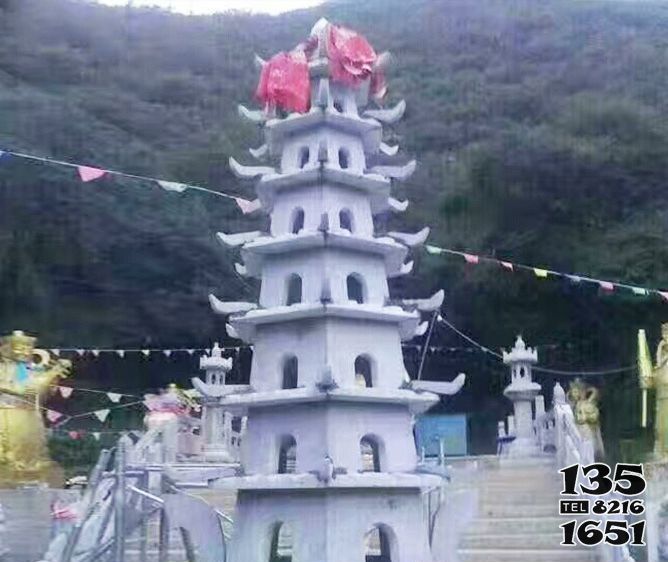 佛塔雕塑-園林景觀大理石寶塔石雕 佛塔雕塑-園林景觀大理石寶塔石雕
