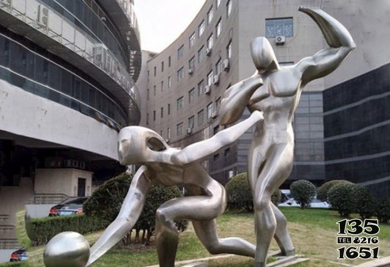 保齡球雕塑-小區景觀擺放抽象不銹鋼打保齡球雕塑 保齡球雕塑-小區景觀擺放抽象不銹鋼打保齡球雕塑高清圖片