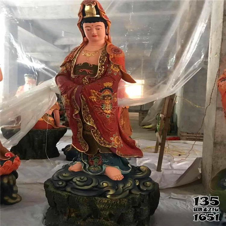 觀音雕塑-玻璃鋼彩繪大型景觀寺廟供奉神佛觀音雕塑 觀音雕塑-玻璃鋼彩繪大型景觀寺廟供奉神佛觀音雕塑高清圖片