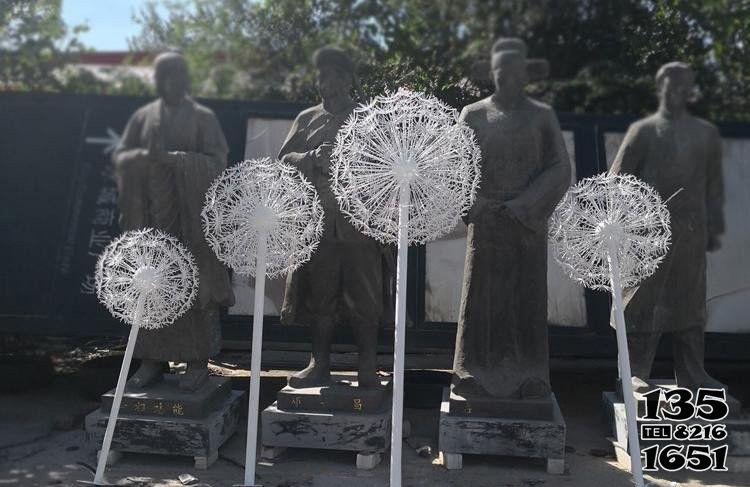 蒲公英雕塑-花園廣場鐵藝工藝不銹鋼蒲公英噴泉雕塑 蒲公英雕塑-花園廣場鐵藝工藝不銹鋼蒲公英噴泉雕塑