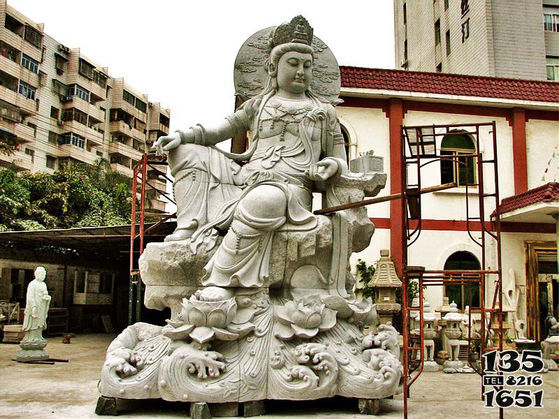 觀音雕塑-大理石石雕景區寺廟大型觀音雕塑 觀音雕塑-大理石石雕景區寺廟大型觀音雕塑高清圖片