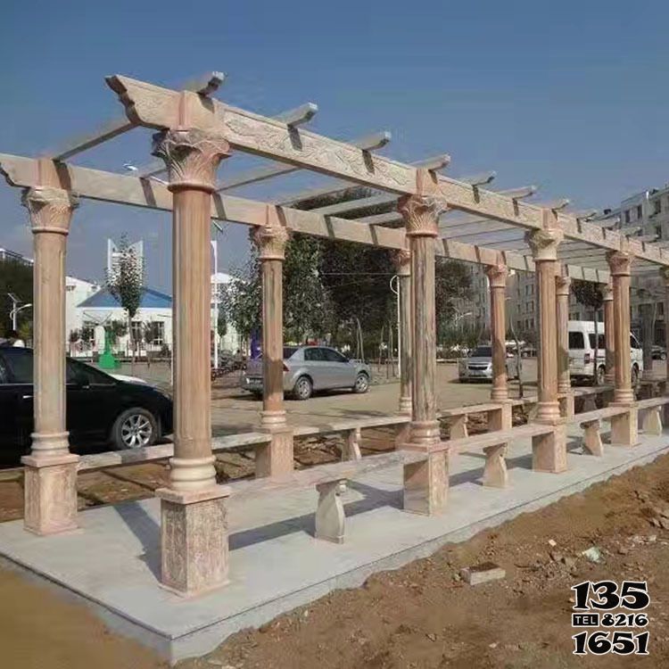 涼亭雕塑-公園晚霞紅羅馬柱花架休息長(zhǎng)廊座椅涼亭雕塑 涼亭雕塑-公園晚霞紅羅馬柱花架休息長(zhǎng)廊座椅涼亭雕塑高清圖片