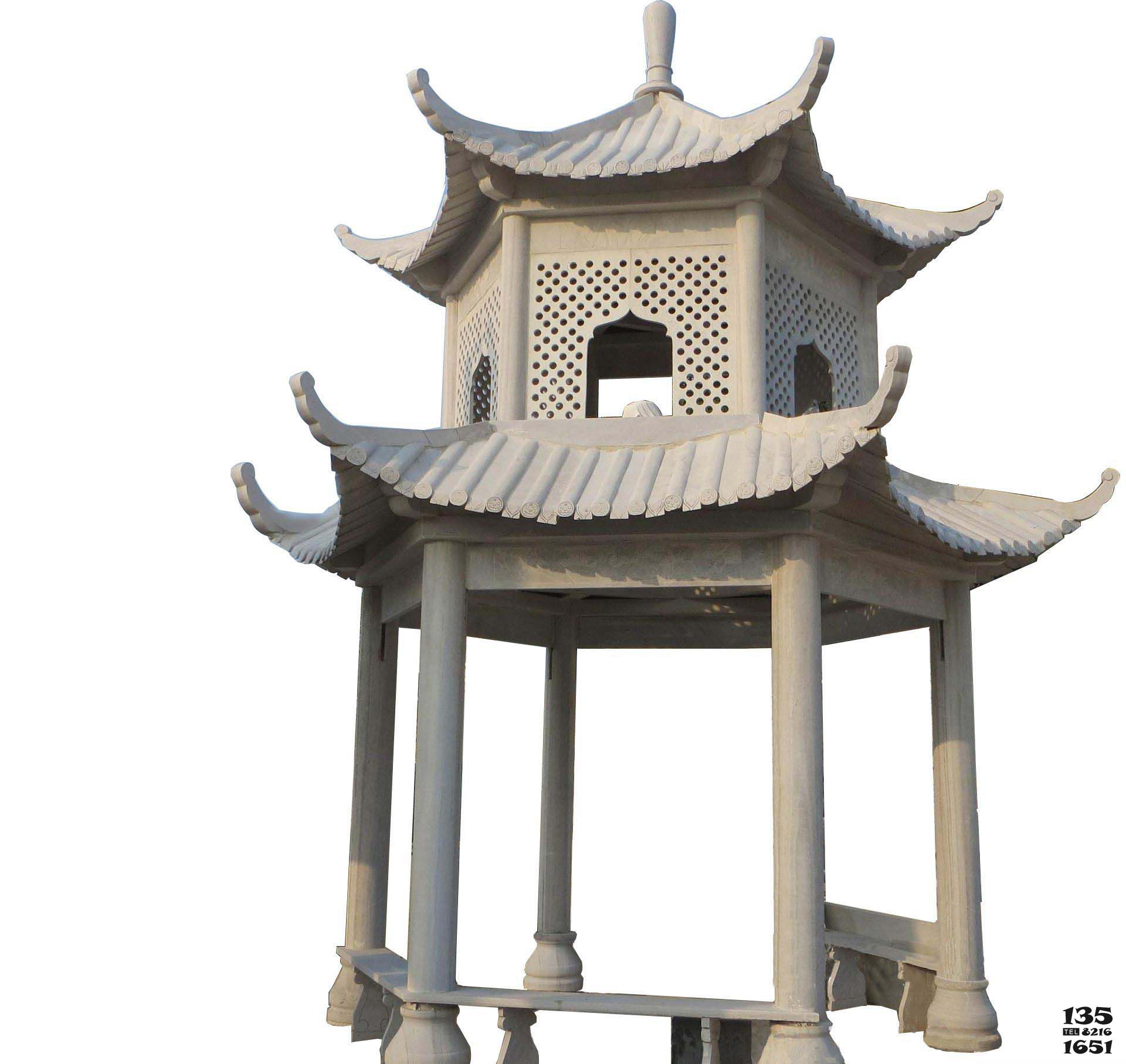 涼亭雕塑-公園小區(qū)擺放漢白玉鏤空雙層休閑涼亭雕塑 涼亭雕塑-公園小區(qū)擺放漢白玉鏤空雙層休閑涼亭雕塑高清圖片