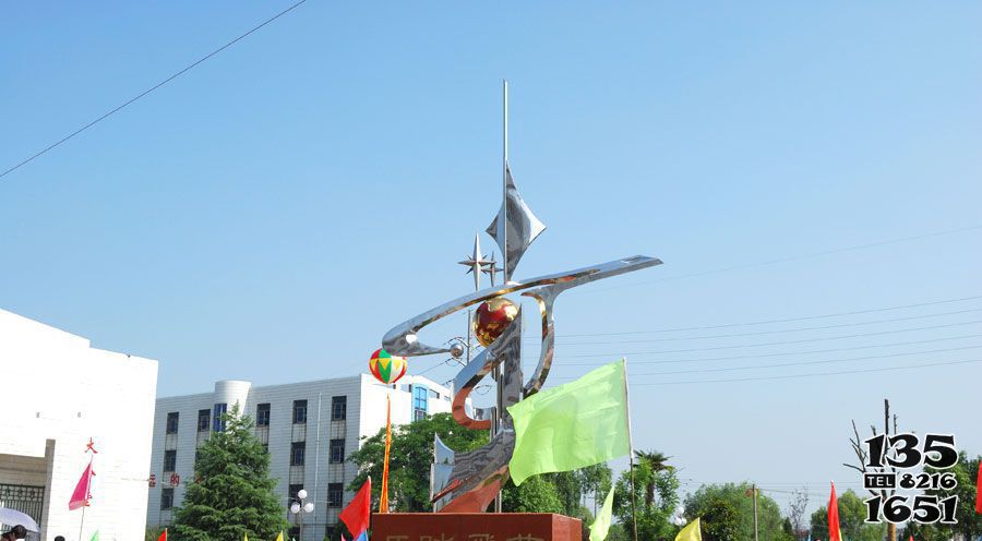 地球儀雕塑-城市不銹鋼抽象地球儀雕塑 地球儀雕塑-城市不銹鋼抽象地球儀雕塑高清圖片