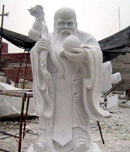 福祿壽雕塑-大理石石雕老壽星戶外廣場福祿壽雕塑 福祿壽雕塑-大理石石雕老壽星戶外廣場福祿壽雕塑高清圖片