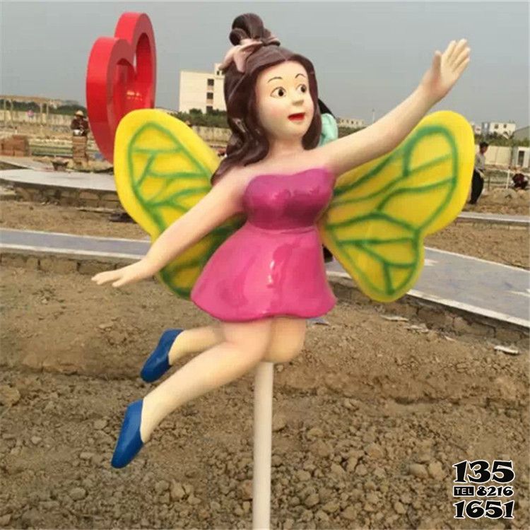 蝴蝶雕塑-創意游樂園玻璃鋼蝴蝶雕塑 蝴蝶雕塑-創意游樂園玻璃鋼蝴蝶雕塑高清圖片