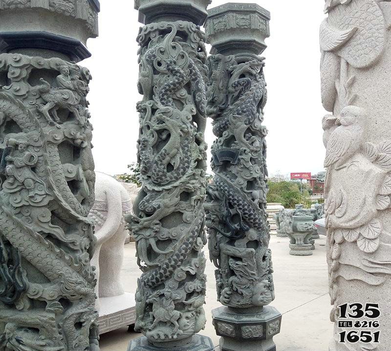 石柱雕塑-青石仿古雕刻龍紋景區(qū)廣場擺放石雕 石柱雕塑-青石仿古雕刻龍紋景區(qū)廣場擺放石雕高清圖片