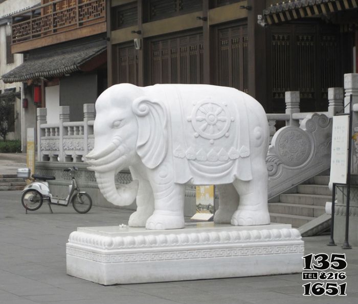 大象雕塑-酒店大型景觀漢白玉石雕大象雕塑 大象雕塑-酒店大型景觀漢白玉石雕大象雕塑高清圖片