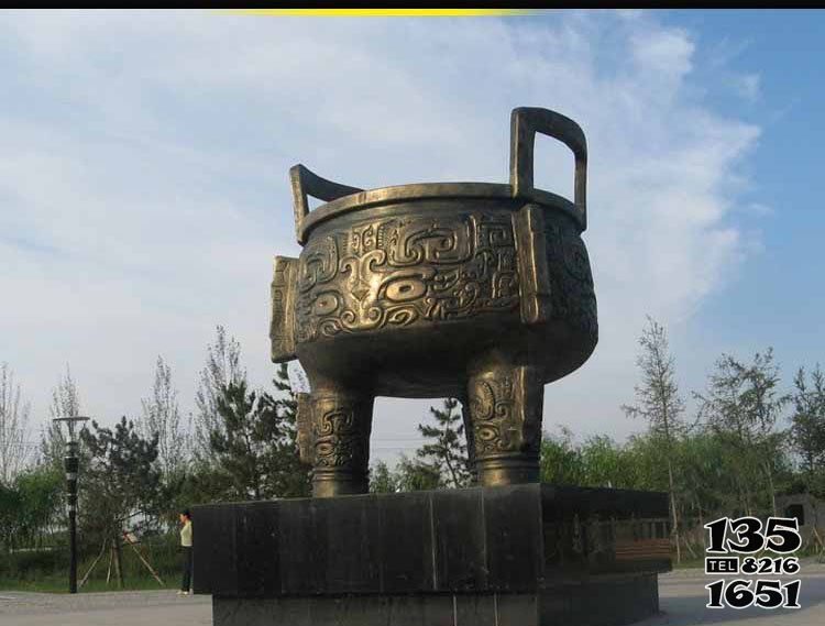 鼎雕塑-不銹鋼仿銅戶外園林景觀鼎雕塑 鼎雕塑-不銹鋼仿銅戶外園林景觀鼎雕塑高清圖片