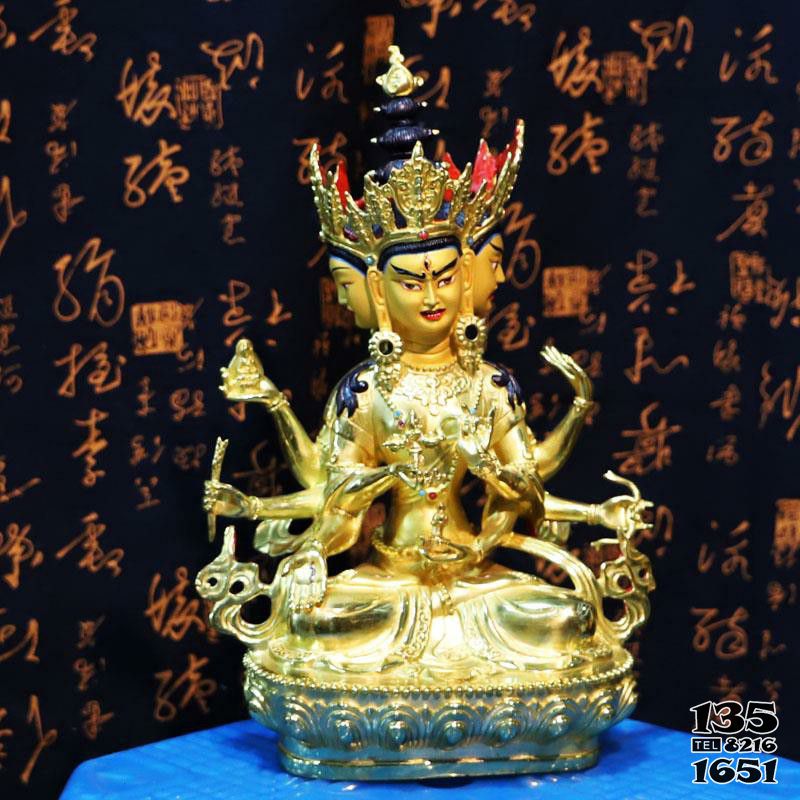 佛母雕塑-寺廟玻璃鋼噴金烤漆佛母雕塑 佛母雕塑-寺廟玻璃鋼噴金烤漆佛母雕塑高清圖片