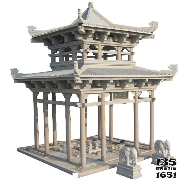 涼亭雕塑-仿古建大理石園林景觀多角涼亭雕塑 涼亭雕塑-仿古建大理石園林景觀多角涼亭雕塑高清圖片