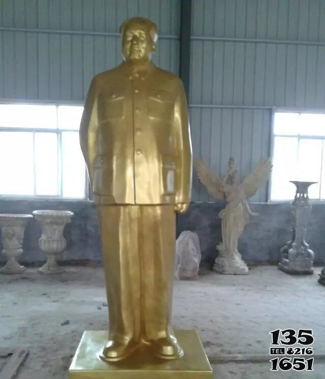 毛澤東雕塑-玻璃鋼仿銅偉大領袖毛澤東雕塑 毛澤東雕塑-玻璃鋼仿銅偉大領袖毛澤東雕塑高清圖片