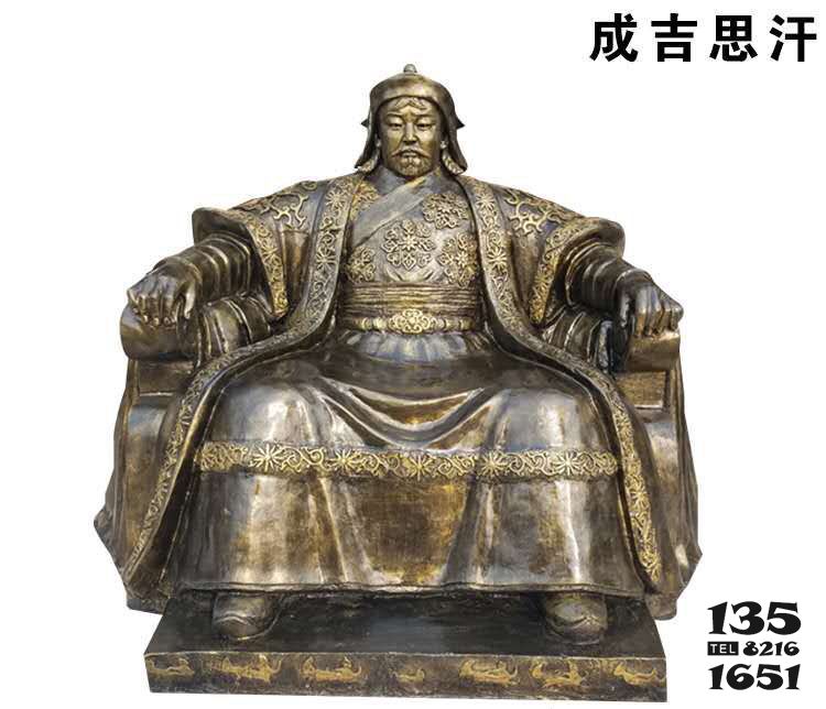 成吉思汗雕塑-歷史人物銅雕景區成吉思汗雕塑 成吉思汗雕塑-歷史人物銅雕景區成吉思汗雕塑高清圖片