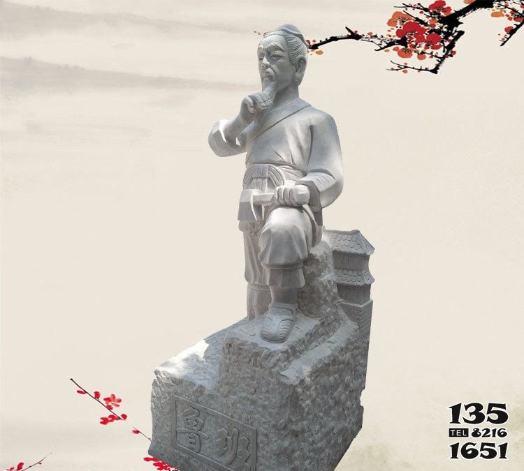 魯班雕塑-戶外景區大理木匠祖師石魯班石雕像 魯班雕塑-戶外景區大理木匠祖師石魯班石雕像高清圖片