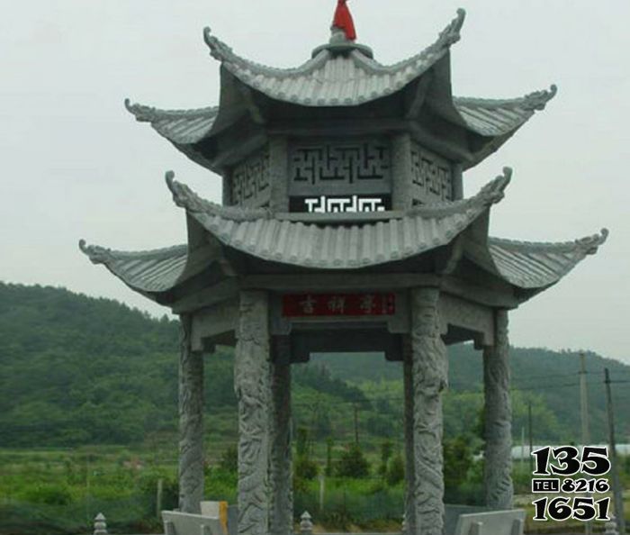涼亭雕塑-鄉村建設景觀擺放仿古建休閑涼亭雕塑 涼亭雕塑-鄉村建設景觀擺放仿古建休閑涼亭雕塑高清圖片