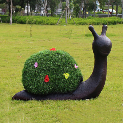 蝸牛雕塑-公園草坪戶外玻璃鋼綠植花朵蝸牛裝飾擺件雕塑 蝸牛雕塑-公園草坪戶外玻璃鋼綠植花朵蝸牛裝飾擺件雕塑高清圖片