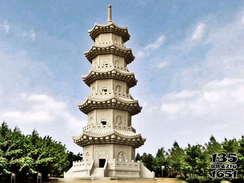 佛塔雕塑-城市廣場擺放花崗巖多層石塔 佛塔雕塑-城市廣場擺放花崗巖多層石塔高清圖片