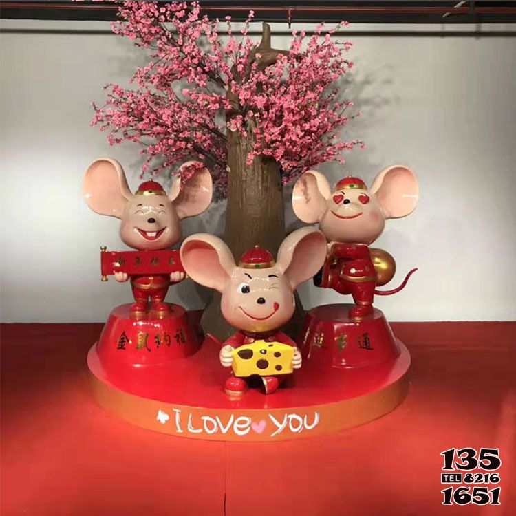 老鼠雕塑-玻璃鋼彩繪抽象室內裝飾美陳擺件 老鼠雕塑-玻璃鋼彩繪抽象室內裝飾美陳擺件高清圖片