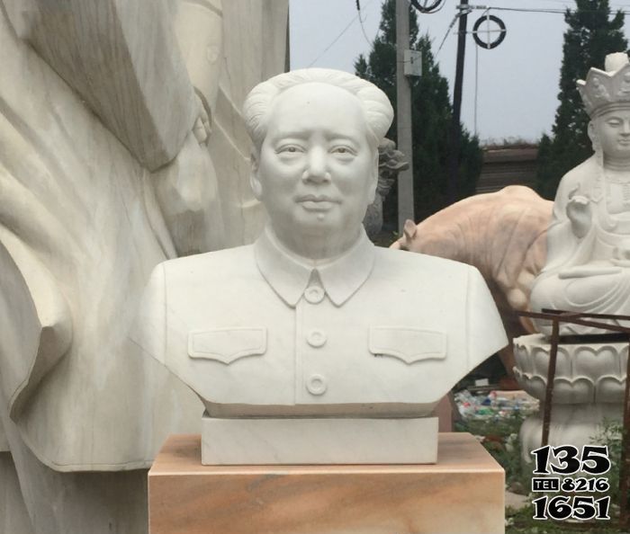 毛澤東雕塑-校園偉人漢白玉石雕毛主席毛澤東雕塑 毛澤東雕塑-校園偉人漢白玉石雕毛主席毛澤東雕塑高清圖片