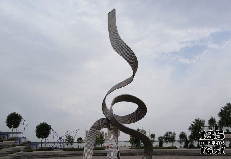 飄帶雕塑-戶外廣場(chǎng)不銹鋼飄向空中的飄帶雕塑 飄帶雕塑-戶外廣場(chǎng)不銹鋼飄向空中的飄帶雕塑高清圖片