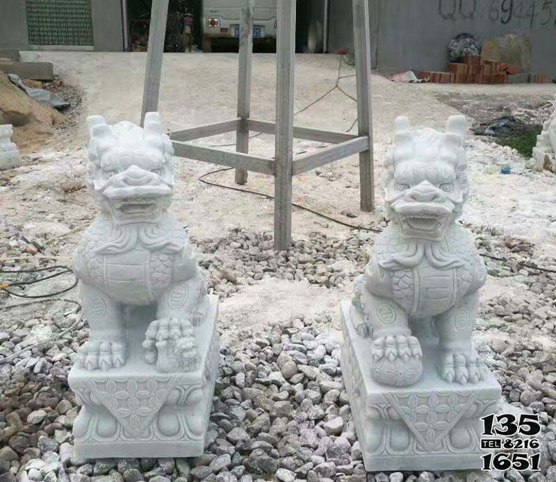 麒麟雕塑-戶外景區大理石石雕神獸麒麟雕塑 麒麟雕塑-戶外景區大理石石雕神獸麒麟雕塑高清圖片